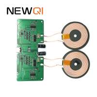 NEWQI 2 coil qi wireless charger transmitter module with wireless charging pcb coil and circuit board